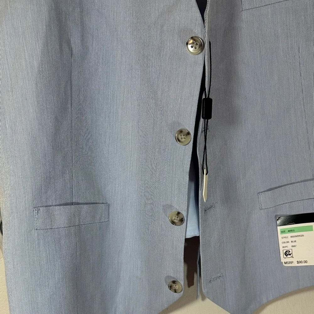 Bar III Light Blue Dress Vest Men’s 46R NWT Formal Suit Vest Waistcoat